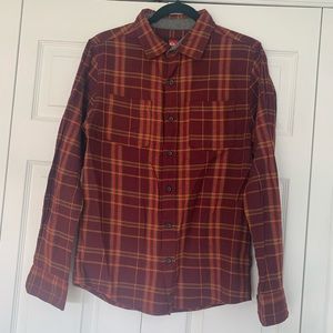 SOLD!QUICKSILVER - red plaid shirt